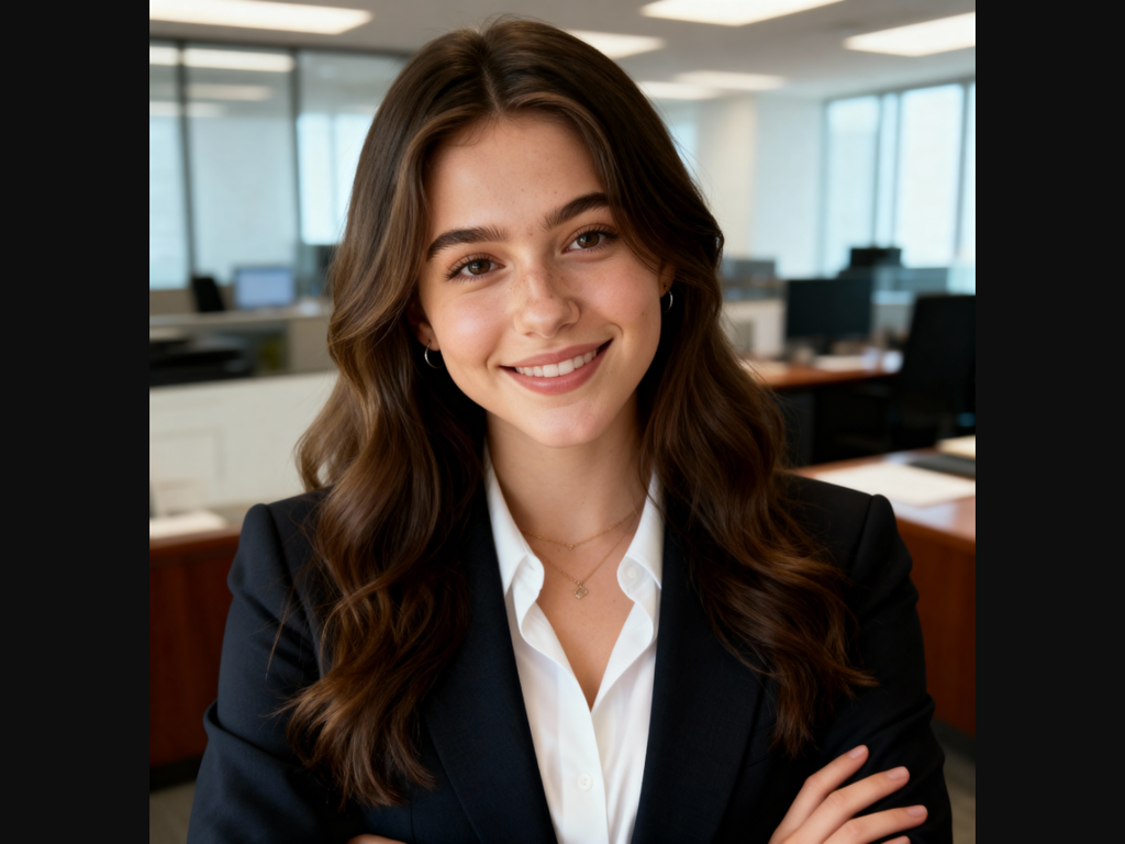 Clean single professional business headshot output